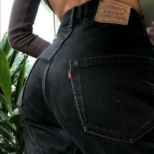 Vintage 501 Levi Black Jeans, 31x36